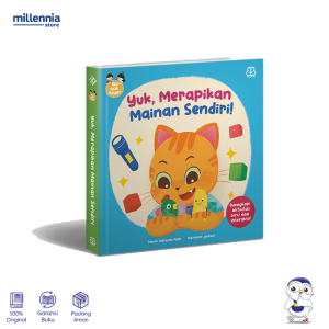 Bentang Kids - Buku Anak Bilingual Seri Aku Anak Mandiri : Yuk Merapikan Mainan Sendiri Boardbook - Indonesia Inggris - Millennia