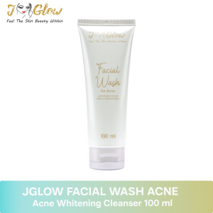 Jglow Skincare Facial Wash Acne | Antiseptic dan anti inflamasi mencerahkan wajah jerawat isi 100 ml