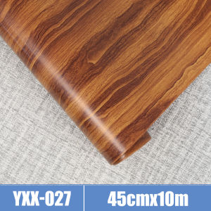 10M Peel and Stick Wood Grain Wallpaper | Waterproof PVC Easy Clean Wall Decor