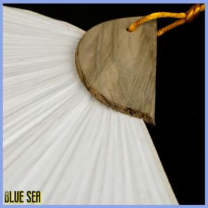bluesea 1 chiếc quạt giấy cầm tay thanh lịch gấp gọn màu trắng ủng hộ tiệc cưới