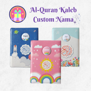 Al-Quran Kaleb Resleting Ukuran A5 A6 Free Custom Nama Quran Kaleb Dompet