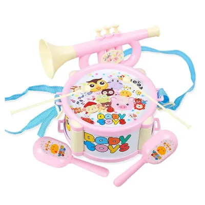 Baby Concert Kids Drum Set Bell Toy Musical Instrument
