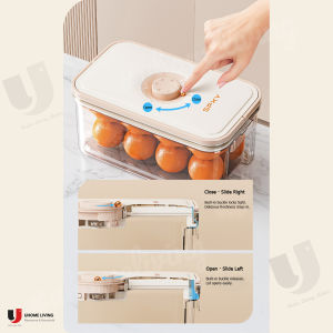 [Local Seller] Portable Fresh-Keeping Box with Handle Vacuum-Sealed Storage Box Kitchen Refrigerator Organizer Storage Box Freezer Box