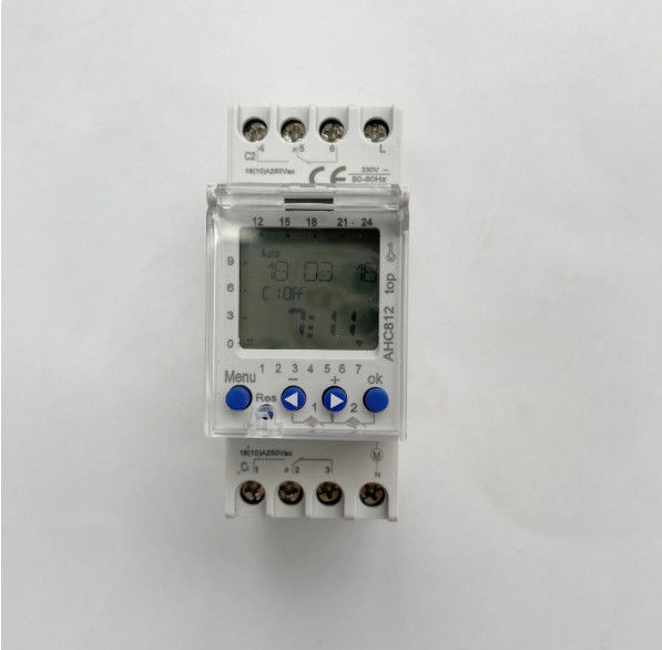 Công tắc hẹn giờ điện tử AHC812, Timer 24h điện tử AHC812, 2 kênh đầu ...