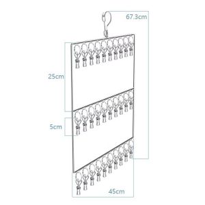 ราวตากผ้า2สแตนเลส 2ชั้น 3ชั้น ราวแขวน ราวตากผ้า แขวนถุงเท้า แขวนชุดชั้นใน