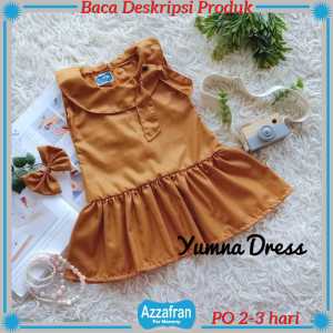 Yumna Dress | Baju Katun Anak Perempuan dan Dewasa | Kostum Pesta Ulang Tahun Toyobo Couple Murah