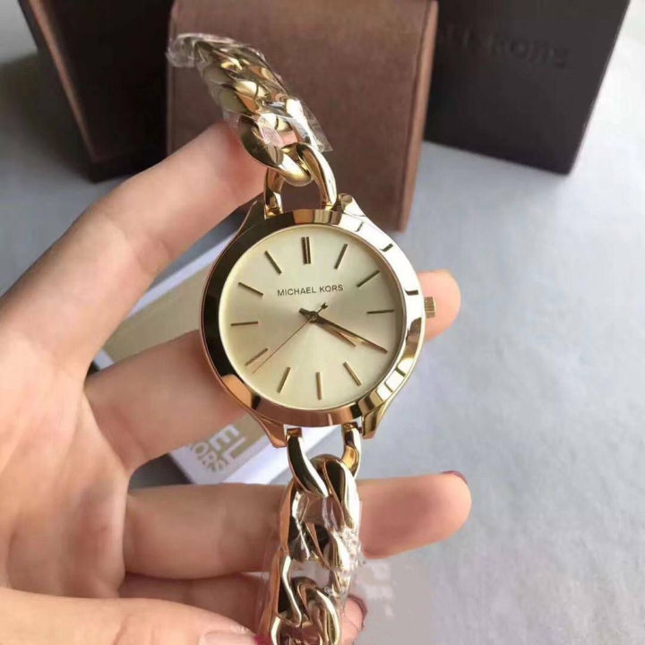 MICHAEL KORS Chain lady plain pawnable mk watch | Shopee Philippines-sonthuy.vn