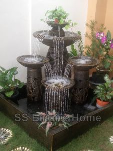 S9 Feng Shui 4x4 Water Pond Fountain Ball Garden Water Feature Balinese Sandstone 风水流水喷泉瀑布池喷泉球 Waterfall Aquarium Home