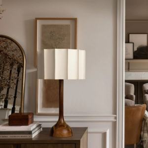 Đèn sàn phong cách wabi-sabi Nhật Bản Đèn Led sàn gỗ nguyên khối decor phòng học phòng ngủ phòng khách