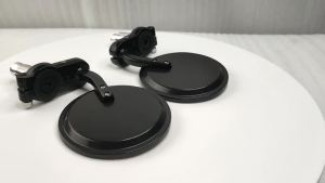 GOOFIT Aluminum Round Motorcycle Rear View Side Mirror 7/8 22mm Accessories Handlebar Mirror Replacement for ATV uad Scoter