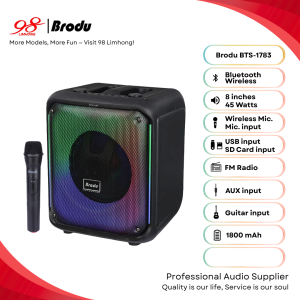 Speaker BTS-1783 Brodu 8 Inch Subwoofer Speaker With Wireless Microphone