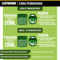 [Paket isi 2] LISTERINE NATURAL GREEN TEA Obat Kumur 500ml. 
