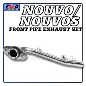 [EMP] PIPE DEPAN NOUVO HEAVY DUTY FRONT PIPE NOUVO-S ORI SPEC AA OEM BRACKET BLACK🔥
