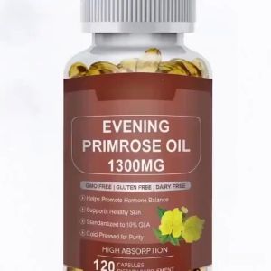 Evening Primrose Oil 1300mg 120Caps  Hormone Balance  PMS & Menopause  Skin + Heart Health