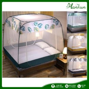 Mùng chụp tự bung đỉnh rộng Màn chụp tự bung người lớn gấp gọn chống muỗi thông minh "chuyên sỉ lẻ"