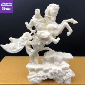 骑马关公玄关摆件Ivory Nut Horse Riding Guan Gong God of War and Wealth Lord Guan the Second Decoration Home Guan Yu Guan Di Car Crafts Safe Consecrated Home Decoration Exorcise Evil Spirits and Keep House Safe