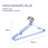 mixshop Extra Thick Stainless-Steel PVC Anti-Slip Hanger Clothing Hanger Adult / Kids Hanger Matel Hanger.