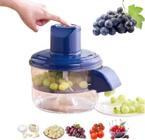 เครื่องปอกองุ่นไฟฟ้า เครื่องปอกผลไม้ขนาดเล็กอัตโนมัติใหม่ปี 2025 เครื่องปอกผลไม้สมาร์ทแบบชาร์จไฟได้สำหรับองุ่น กระเทียม มะเขือเทศ เชอร์รี่