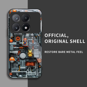 สำหรับ Xiaomi Redmi K70E 5G & Poco X6 Pro 5G เคสศัพท์ป้องกันการตกแบบบล็อกก่อสร้าง บุคลิกภาพทันสมัย