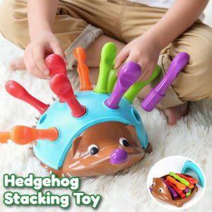 Hedgehog Stacking Toy Math Counting &Color Learning for Kids Fine Motor Skills Hand-Eye Coordination