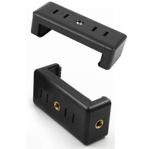 Universal Clamp for Smartphone with Dual Screw Hole 1/4 Inch - Black