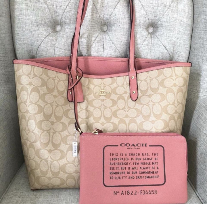 Coach Handcrafted Diaper Bag Tote Baby Pink B1076 F13803 | eBay