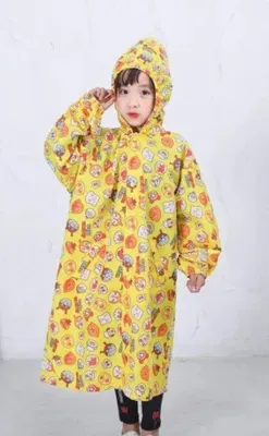 Áo Mưa Bít Cho Trẻ Em Vải Dù Chống Thấm Họa Tiết Động Vật Dễ Thương