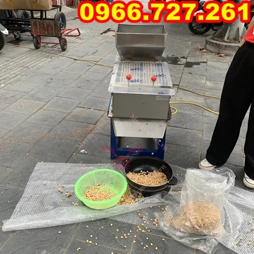 Máy bóc vỏ lụa đậu phộng, máy bóc vỏ lụa lạc rang