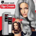 2023 NEW Silver Gray Hair Dye, Silver Gray Natural Hair Dye Cream, Lushadows Silver Hair Dye, Silver Hair Color, Unisex Fashion Dye for All Hair Types (1 PCS). 