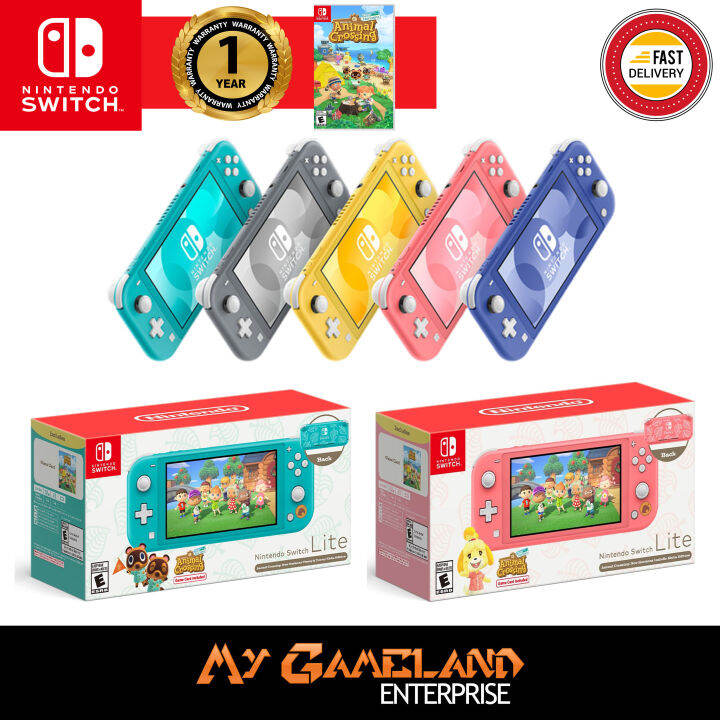 Yellow switch deals lite animal crossing