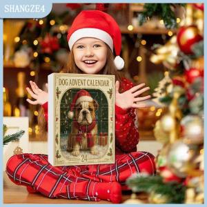 【SHANGZE4】 Con Chó Advent Lịch 2025 2D Acrylic Con Chó Mặt Dây Chuyền Cây Giáng Sinh Trang Trí Nội Thất 24 Ngày Giáng Sinh Đếm Ngược Lịch Quà Tặng Cho Những Người Yêu Chó