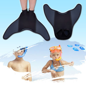 Swimming Flippers Mermaid Tail Swim Fins for Kid Adults