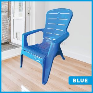 MAXONIC PLASTIC RELAX CHAIR WITH ARMREST | COMFY LAZY CHAIR | ACCENT CHAIR | GARDEN & BEACH CHAIR | KERUSI PLASTIK REHAT