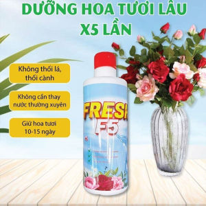 Dung Dịch Dưỡng Hoa Cắm Hoa Fresh F5 500ml Chính Hãng - Tươi Lâu Gấp 3 Lần Giảm Thối Nước