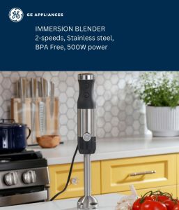 GE Appliances G8H0AAPSPSS Immersion Blender