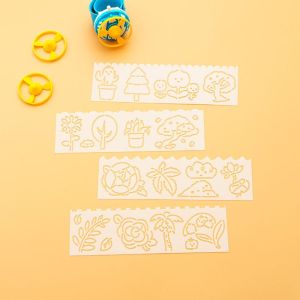 TSEVD 4pcs/set Thước kẻ mẫu Mẫu vẽ rỗng Thủ công tự làm Khuôn tô sao chép Mẫu phun sơn Tái sử dụng Thủ công Bộ Khuôn tô vẽ Bảng phấn