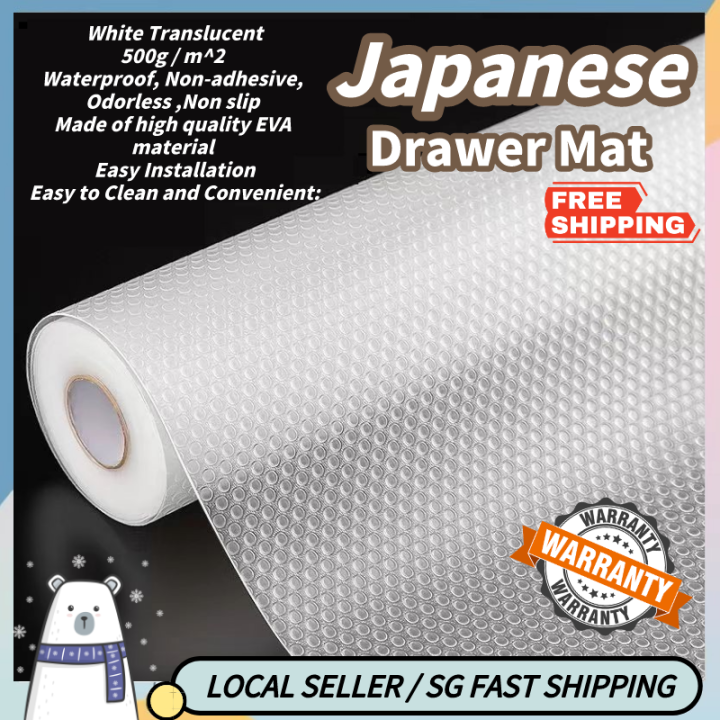 SG STOCK SUPER THICKER Non Slip Drawer Mat Plastic Shelf Liner