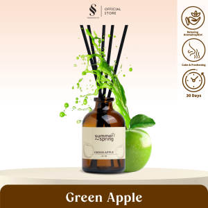 Reed Diffuser Green Apple - Summerspring Pengharum 30 ML - Pengharum Ruangan / Pengharum Toilet