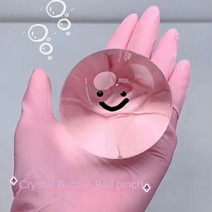 BANDA Transparent TPR Crystal Ball Solid Squeezing Acne Water Ball Pinching Toy Trick Gift Creative Bubble Octopus Pinching Toy Children Birthday Gift