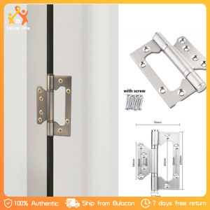 4PCS Stainless Steel Butterfly Shaped Door Hinge with Easy Install Screw Heavy Bearing Door Hinges