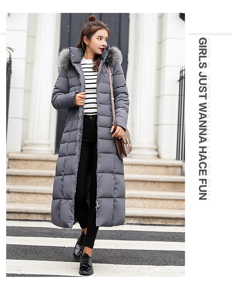 Puffer Jacket Grey Casual Jacket Women's Women's Winter - Main Image