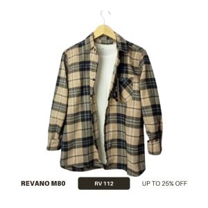 REVANOM80- Kemeja Flanel Pria Wanita Lengan Panjang Premium Motif Terbaru