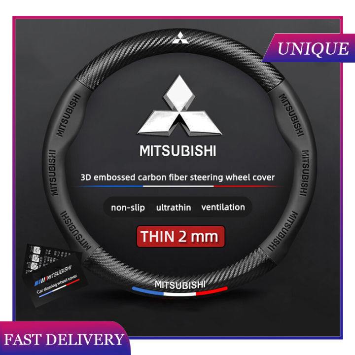 Black Real Leather Steering Wheel Cover For Mitsubishi Triton L200 2005+ – Easy Car Tuning Ltd