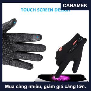 【CANAMEK】 Người Đàn Ông Phụ Nữ Mùa Đông Ấm Windproof Không Thấm Nước Nhiệt Màn Hình Cảm Ứng Găng Tay Găng Tay Găng Tay