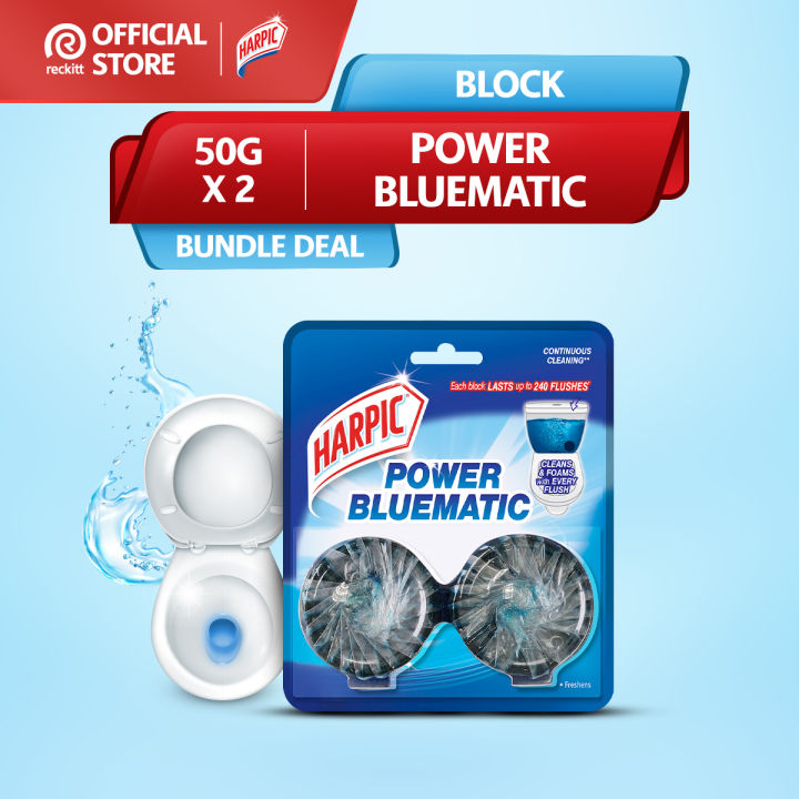 Harpic Hygenic & Fresh Sticker Adhesive Toilet Block Marine 2 Pack - View #5