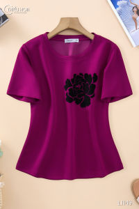 Áo thun thiết kế trẻ trung thời trang với chất liệu Thun Cotton mềm mịn thoáng mát AN4L1149 Thời trang Thiều Hoa