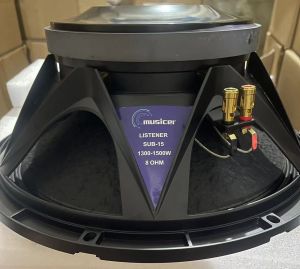 MUSICER Listener SUB-15 1300-1500W 15 Inch Professional Sub Bass Speaker(Aluminum Basin Stand)