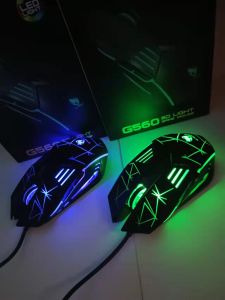 Gaming Mechanical Mouse Wired Mute Colorful Computer Mouse