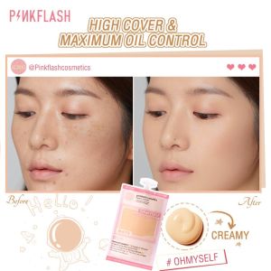 Pinks Pinkflash #OhMySelf Travel Size Ins Foundation Weightless Long-Lasting All-day Matte Bagged Cream Foundation Beauty Face Makeup