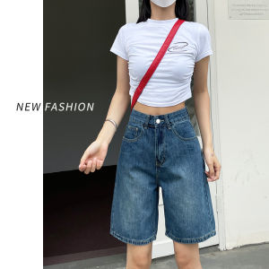 Fashion jeans celana selutut wanita celana jeans korean style highwaist celana kulot jeans wanita